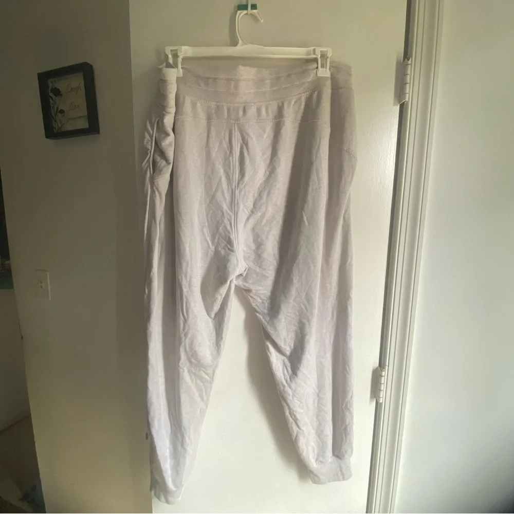 Athleta Off-White Ribbed Balance Joggers‎ 2X - Picture 2 of 4
